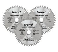 Trend CraftPro Plunge Saw Blade 160 x 20mm x 48T (Pack 3) TRECSB1603P