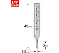 Trend CRAFTPRO Single Flute Router Cutter