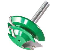 Trend CraftPro Small Mitre Lock Jointing Router Cutter, 1/4 Inch Shank for 8mm to 12mm Timber Thickness, Tungsten Carbide Tipped, C189X1/4TC