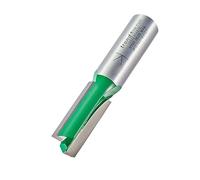Trend CraftPro Straight Two Flute Router Cutter Bit, 1/2 Inch Shank, 12.7mm Cut Diameter & 32mm Cut Length, Tungsten Carbide Tipped, C022X1/2TC