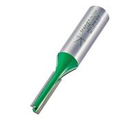 Trend CraftPro Straight Two Flute Router Cutter Bit, 1/2 Inch Shank, 6.3mm Cu...