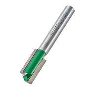 Trend CraftPro Straight Two Flute Router Cutter Bit, 1/4 Inch Shank, 10mm Cut Diameter & 19.1mm Cut Length, Tungsten Carbide Tipped, C016X1/4TC