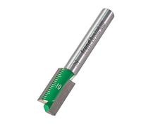 Trend CraftPro Straight Two Flute Router Cutter Bit, 1/4 Inch Shank, 10mm Cut Diameter & 19mm Cut Length, Tungsten Carbide Tipped, C016SX1/4TC