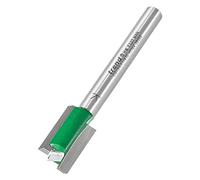 Trend CraftPro Straight Two Flute Router Cutter Bit, 1/4 Inch Shank, 12mm Cut Diameter & 19mm Cut Length, Tungsten Carbide Tipped, C019AX1/4TC, Silver