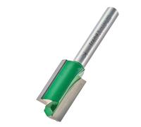 Trend CraftPro Straight Two Flute Router Cutter Bit, 1/4 Inch Shank, 15mm Cut