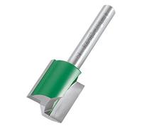 Trend CraftPro Straight Two Flute Router Cutter Bit, 1/4 Inch Shank, 18.2mm Cut Diameter & 21mm Cut Length, Tungsten Carbide Tipped, C028CX1/4TC