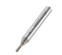 Trend CraftPro Straight Two Flute Router Cutter Bit, 1/4 Inch Shank, 2mm