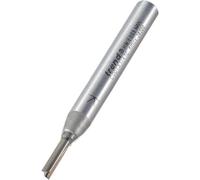 Trend CraftPro Straight Two Flute Router Cutter Bit, 1/4 Inch Shank, 3.2mm Cut Diameter & 9.5mm Cut Length, Tungsten Carbide Tipped, C001X1/4TC