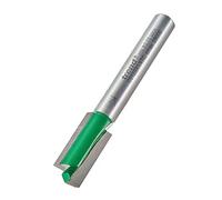 Trend CraftPro Straight Two Flute Router Cutter Bit, 1/4 Inch Shank, 9mm Cut Diameter & 19mm Cut Length, Tungsten Carbide Tipped, C012BX1/4TC