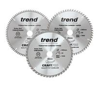 Trend - CraftPro Table Saw Blade 250 x 30mm x 48T/60T/84T (Pack 3)