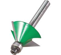 Trend CraftPro Two Flute Self Guided Chamfer Router Cutter Bit, 1/4 Inch Shank,