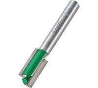 Trend CraftPro Straight Two Flute Router Cutter Bit, 1/4 Inch Shank, 10mm Cut Diameter & 19.1mm Cut Length, Tungsten Carbide Tipped, C016X1/4TC