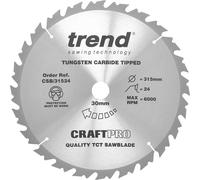 Trend Circular Saw Blade CSB/31524 315mm 24T 30mm Bore