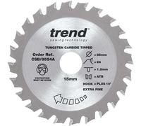 Trend CRAFTPRO Wood Cutting Saw Blade 85mm 24T 15mm