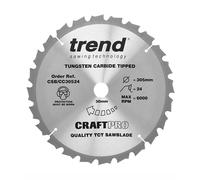 Trend Crosscut Mitre Saw, Cross Cutting Wood, 190-305mm Dia. - FULL RANGE