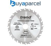 Trend CSB/13624TA Craft Saw Blade 136 X 24 Teeth X 20 Thin