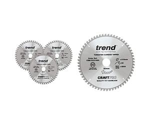 Trend CSB/160/3PK Craft Pro Triple Pack of TCT Circular Blades Ideal for Festool TS55 Plunge Saws & CSB/CC21660 Craft Pro Negative Hook Crosscutting TCT Circular Blade Ideal