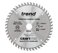 Trend Csb/160/48A Plunge Saw Blades 160X20mm 48T Festool Ts55 Scheppach Pl55