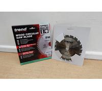 Trend Wood Cordless Circular Saw Blade, 160mm Diameter, 20mm Bore, 18 Teeth, 1.8mm Kerf, +20° Hook, TCT, Coarse Finish, CSB/16018T