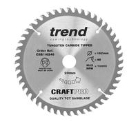 Trend CSB/16248 Trimming Crosscut Saw Blade 162mm Dia. X 48 Teeth X 20mm Bore