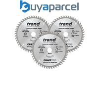 Trend CSB/165/3PK/A CraftPro Plunge Saw Blade 165 x 20mm x 48T Pack 3