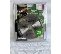Trend Circular Saw Blade CSB/16524TB – 165mm 30mm Bore 24T 1.5mm Kerf +15° Hook TCT Medium Finish