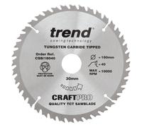 Trend CSB/18040 Trimming Crosscut Saw Blade 180mm Dia. X 40 Teeth X 30mm Bore