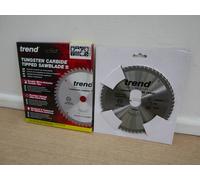Trend Wood Circular Saw Blade, 184mm Diameter, 30mm Bore, 58 Teeth, 2.6mm Kerf, +12° Hook, TCT, Extra-Fine Finish, CSB/18458