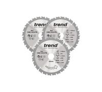 Trend CSB/190/3PK/A Wood Cordless Circular Saw Blade 190mm x 30mm x 24