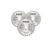 Trend CSB/190/3PK Wood Circular Saw Blade 190mm x 30mm x 24/40/60T Pac