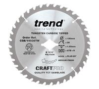 Trend CSB/19036TW Thin Kerf Wormdrive Saw Blade 190mm Dia. X 36 Teeth