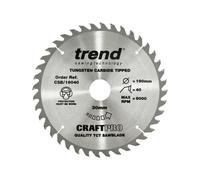TREND CSB/19040 190MM 40T X 30MM BORE TCT CIRCULAR SAW BLADE LOOSE