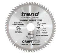 Trend Csb/19060Tc Craft Saw Blade 190mm X 60T X 30 Bore X 1.55 Kerf For Dcs575