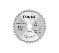 Trend CSB/21036TC Wood Cordless ATBR Circular Saw Blade 210mm x 30mm x