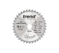 Trend CSB/21036TC Wood Cordless ATBR Circular Saw Blade 210mm x 30mm x 36T