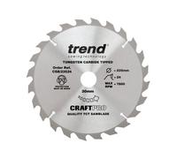 Trend CSB/23524 Craft Pro Circular Saw Blade 235MM X 24T X 30MM For Wood