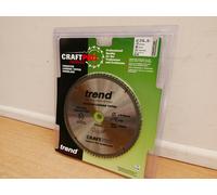 TREND CSB/AP21680 216MM 80T TCT SAW BLADE FOR PLASTIC & ALUMINIUM DEWALT ETC
