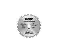 Trend CSB/CC21648 Craft Pro Negative Hook Crosscutting TCT Blade Ideal for Festool Kapex, Makita, and Bosch Mitre Circular Saws, 216mm x 48 Teeth x