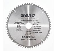 Trend Csb/cc21660T Mitre Saw Blade Crosscut 216mm X 60 Teeth X 30mm Thin Kerf