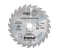 Trend Construction Circular Saw Blade, 184mm Diameter, 30mm Bore, 30 Teeth, 2mm Kerf, +15° Hook, TCT, Medium Finish, CSB/NC18430A