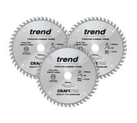 Trend CSB/PT165/3PK 160mm 48T Circular Saw Blade PT Triple Pack