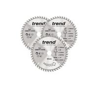 Trend CSB/PT165/3PK Laminate/HPL Circular Saw Blade 165mm x 20mm x 48T Pack of 3