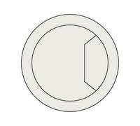 Trend Cti/80/pk1 Desk Table Cable Hole Cover Cable Wire Tidy Insert Light Grey