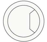 Trend Desk Work Top Cable Tidy Inserts Grey 60mm