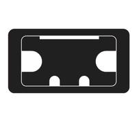 Trend Desk Work Top Cable Tidy Inserts Black 105mm