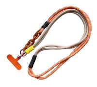 Trend Diagonal Long Rope Mobile Phone Universal Lanyard Shoulder Strap Lanyard Neck Multi-Functional Anti-Loss Rope(Orange)