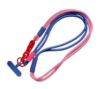 Trend Diagonal Long Rope Mobile Phone Universal Lanyard Shoulder Strap Lanyard Neck Multi-Functional Anti-Loss Rope(Piano Black)