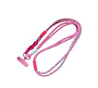 Trend Diagonal Long Rope Mobile Phone Universal Lanyard Shoulder Strap Lanyard Neck Multi-Functional Anti-Loss Rope(Pink)