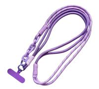 Trend Diagonal Long Rope Mobile Phone Universal Lanyard Shoulder Strap Lanyard Neck Multi-Functional Anti-Loss Rope(Purple)