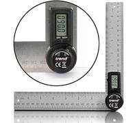Trend 7 inch Stainless Steel Digital Angle Finder Ruler, Precise Internal & External Measurements, DAR/200, Silver